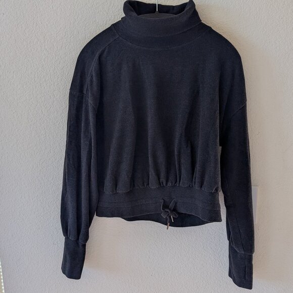 Sweaty Betty Melody Luxe Fleece Turtleneck Pullover Sweatshirt - S - Picture 3 of 3